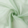 5ftx14ft Premium Sage Green Chiffon Curtain Panel, Backdrop Ceiling Drapery With Rod Pocket#whtbkgd