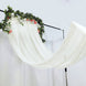 5ftx14ft Premium Ivory Chiffon Curtain Panel, Backdrop Ceiling Drapery With Rod Pocket