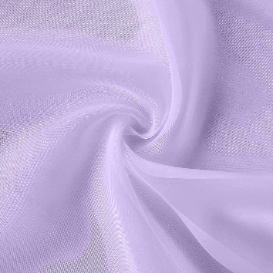 5ftx14ft Premium Lavender Lilac Chiffon Curtain Panel#whtbkgd