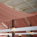 5ftx14ft Premium Terracotta (Rust) Chiffon Curtain Panel