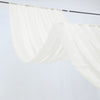 10ftx20ft Ivory Sheer Fire Retardant Ceiling Drape Curtain Panels