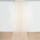 10ftx20ft Nude Sheer Fire Retardant Ceiling Drape Curtain Panels