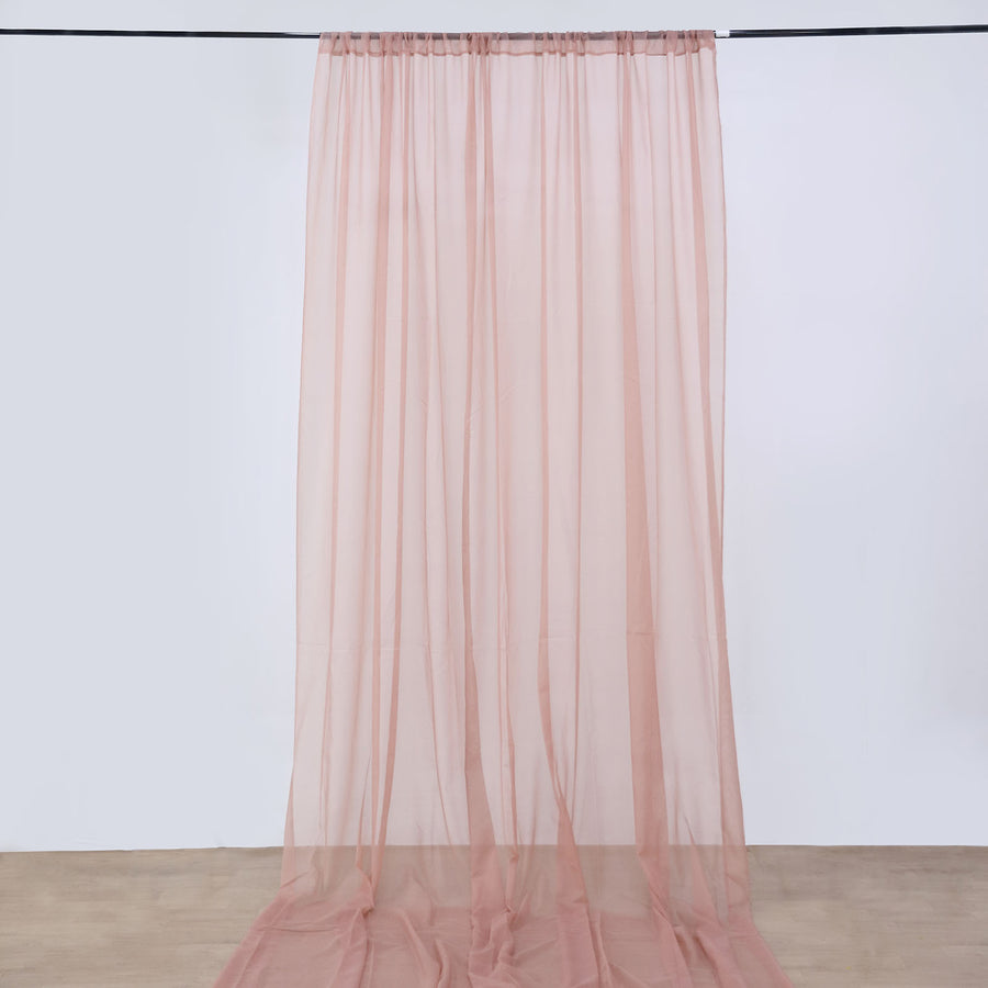 10ftx30ft Dusty Rose Sheer Ceiling Drape Curtain Panels Fire Retardant Fabric