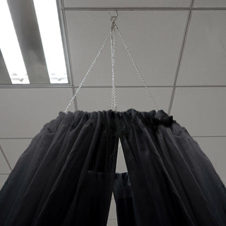 Add Elegance to Your Event with Black Sheer Ceiling Drape
