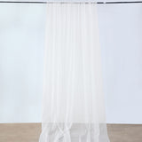 10ftx40ft Ivory Sheer Ceiling Drape Curtain Panels Fire Retardant Fabric