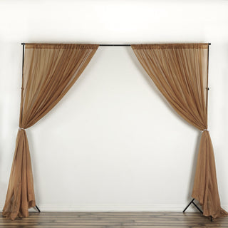 Add a Touch of Glamour with Gold Flame Resistant Sheer Curtains