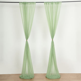 Create a Sophisticated Ambiance with Sage Green Sheer Curtains