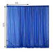 Royal Blue Fire Retardant Sheer Organza Premium Curtain Panel Backdrops With Rod Pockets - 10ftx10ft
