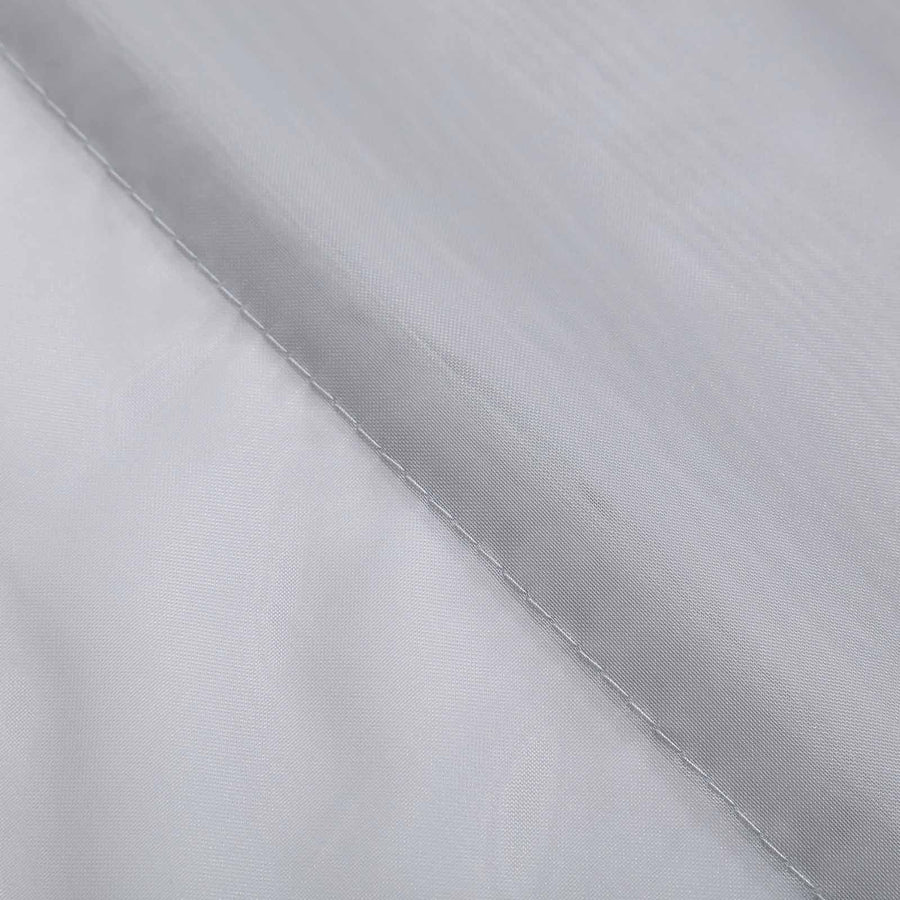 10ftx30ft Silver Sheer Ceiling Drape Curtain Panels Fire Retardant Fabric