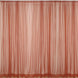 2 Pack Terracotta (Rust) Inherently Flame Resistant Sheer Curtain#whtbkgd