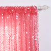 2 Pack | Coral Big Payette Sequin Curtains With Rod Pocket Window Treatment Panels - 52x64inch