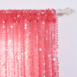 2 Pack | Coral Big Payette Sequin Curtains With Rod Pocket Window Treatment Panels - 52x84inch