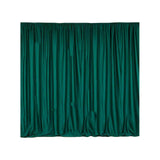 2 Pack Hunter Emerald Green Scuba Polyester Curtain Panel Inherently Flame Resistant Backdrops