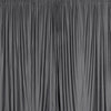 2 Pack Charcoal Gray Inherently Flame Resistant Scuba Polyester Curtain Panel Backdrops#whtbkgd