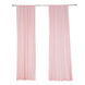2 Pack Blush Scuba Polyester Curtain Panel Inherently Flame Resistant Backdrops Wrinkle Free With Ro