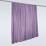 2 Pack Violet Amethyst Durable Flame Resistant Scuba Polyester Curtain Panel Backdrops