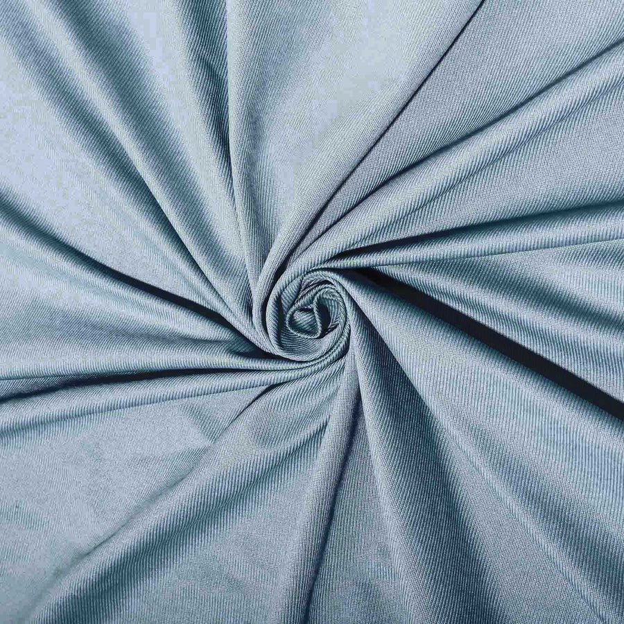 2 Pack Dusty Blue Inherently Flame Resistant Scuba Polyester Curtain Panel Backdrops 