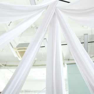 Enhance Your Event with Premium Quality White Fire Retardant Backdrop Curtain Panels