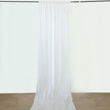 5ftx30ft White Polyester Ceiling Drapes Backdrop Curtain Panels Wedding Arch Fire Retardant