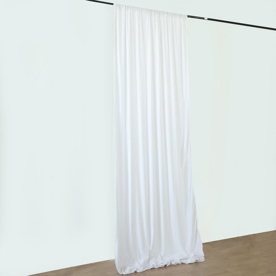 5ftx40ft White Polyester Ceiling Drapes Backdrop Curtain Panels Wedding Arch Fire Retardant
