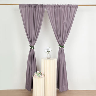 Experience the Beauty and Functionality of Violet Amethyst Polyester Drapery Panels