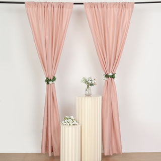 Versatile and Reliable Dusty Rose Polyester Curtain Panels