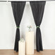 2 Pack Black Polyester Event Curtain Drapes, 10ftx8ft Backdrop Event Panels With Rod Pockets 130 GSM