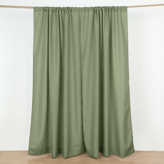 Add Elegance to Your Décor with Dusty Sage Green Polyester Photography Backdrop Curtains