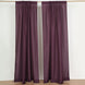2 Pack Eggplant Polyester Event Curtain Drapes, 10ftx8ft Backdrop Event Panels With Rod Pockets