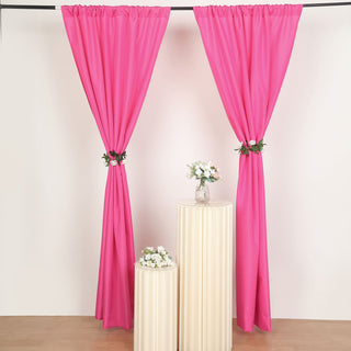 Create a Memorable Event with Fuchsia Polyester Curtain Panels