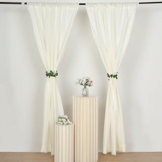 Enhance Your Event Decor with Ivory Polyester Curtain Panels