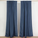 2 Pack Navy Blue Polyester Event Curtain Drapes, 10ftx8ft Backdrop Event Panels With Rod Pockets