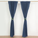 2 Pack Navy Blue Polyester Event Curtain Drapes, 10ftx8ft Backdrop Event Panels With Rod Pockets