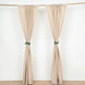 2 Pack | Nude Polyester Photography Backdrop Curtains, Drapery Panels With Rod Pockets
