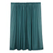 2 Pack Peacock Teal Polyester Event Curtain Drapes, 10ftx8ft Backdrop Event Panels With Rod Pockets 