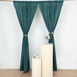 Capture Beautiful Moments with Peacock Teal Polyester Photography Backdrop Curtains