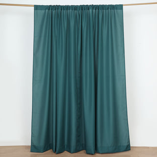 Add Elegance to Your Event with Peacock Teal Polyester Photography Backdrop Curtains