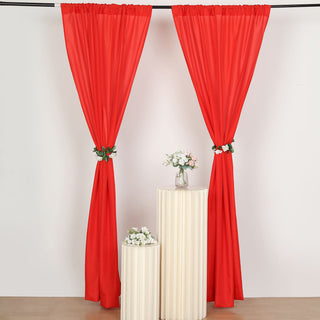 Create a Unique and Memorable Event with Red Polyester Curtain Panels