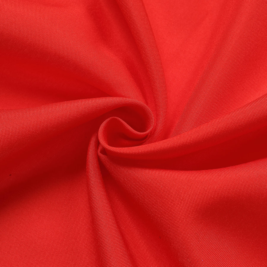 2 Pack Red Polyester Event Curtain Drapes, 10ftx8ft Backdrop Event Panels With Rod Pockets#whtbkgd