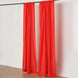 2 Pack Red Polyester Event Curtain Drapes, 10ftx8ft Backdrop Event Panels With Rod Pockets 130 GSM