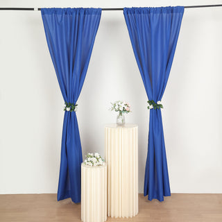 Enhance Your Event Decor with Royal Blue Polyester Curtain Panels