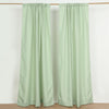 2 Pack | 10ftx8ft Sage Green Polyester Drapery Panels With Rod Pockets, Photography Backdrop Curtain