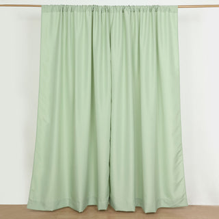 Add Elegance to Your Décor with Sage Green Polyester Drapery Panels