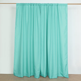 Add a Touch of Elegance with Turquoise Polyester Drapery Panels