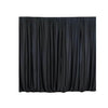 2 Pack Black Scuba Polyester Curtain Panel Inherently Flame Resistant Backdrops Wrinkle Free