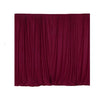 2 Pack Burgundy Inherently Flame Resistant Scuba Polyester Curtain Panel Backdrops