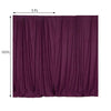 2 Pack Eggplant Inherently Flame Resistant Scuba Polyester Curtain Panel Backdrops