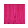 2 Pack Fuchsia Scuba Polyester Curtain Panel Inherently Flame Resistant Backdrops Wrinkle Free