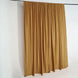 2 Pack Gold Inherently Flame Resistant Scuba Polyester Curtain Panel Backdrops