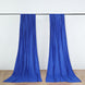 2 Pack Royal Blue Scuba Polyester Curtain Panel Inherently Flame Resistant Backdrops Wrinkle